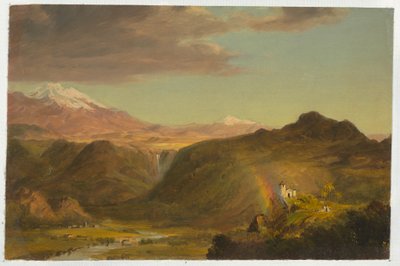 Tekening, Zuid-Amerikaans landschap, 1854 door Frederic Edwin Church