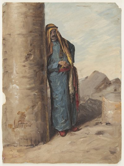 Tekening, Staande bedoeïen, 1868 door Frederic Edwin Church