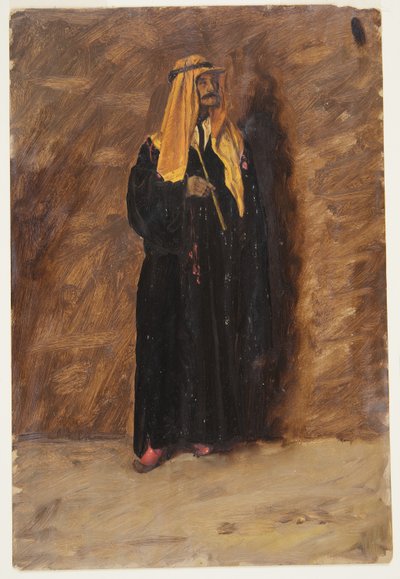 Tekening, Studie van een staande bedoeïen, 1868 door Frederic Edwin Church