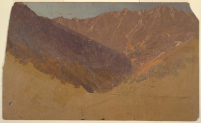Tekening, Studie van het Grote Bekken, Mt. Katahdin, 1860-70 door Frederic Edwin Church