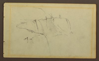 Tekening, De Amerikaanse watervallen, Niagara-rivier, mogelijk 1858 door Frederic Edwin Church
