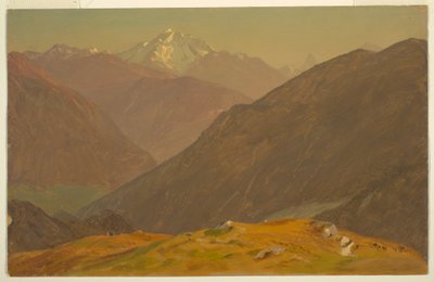 Tekening, De Goell, bij Berchtesgeden, 1868 door Frederic Edwin Church