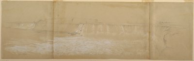 Tekening, De Niagara-watervallen, september of oktober 1856 door Frederic Edwin Church