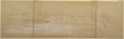 Tekening, De Niagara-watervallen, september of oktober 1856 door Frederic Edwin Church