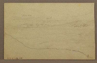 Tekening, Bomen, mogelijk jaren 1860 door Frederic Edwin Church
