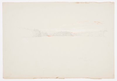 Tekening, Upper Tongue Lake, 1 oktober 1879 door Frederic Edwin Church