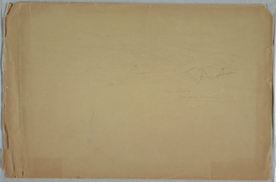 Tekening, Vallei tussen bergen, Guanoco, bij Guaranda, Ecuador, 11 juni 1857 door Frederic Edwin Church