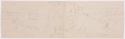 Tekening, Vallei van El Yemen, 20 februari 1868 door Frederic Edwin Church