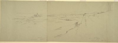 Tekening, Uitzicht vanaf de Akropolis, 1869 door Frederic Edwin Church