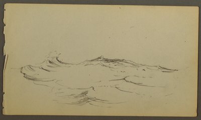 Tekening, Golven, mogelijk 1860 door Frederic Edwin Church