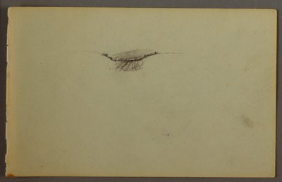 Tekening, Bosdip bij zonsondergang, mogelijk 1844 door Frederic Edwin Church