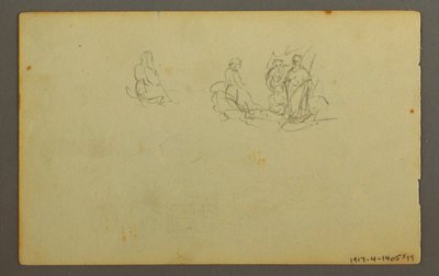 Tekening, Boslandschap, mogelijk 1845 door Frederic Edwin Church