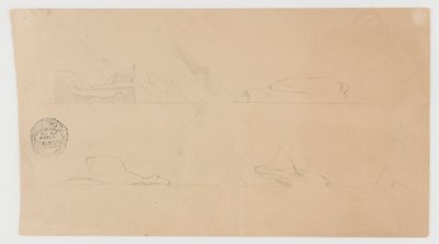Drijvende ijsbergen door Frederic Edwin Church