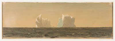 Zwevende ijsbergen door Frederic Edwin Church
