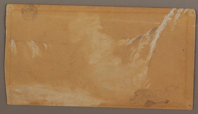 Grootste deel van Horseshoe Falls, gezien vanaf de Canadese kant van de Niagara-rivier door Frederic Edwin Church