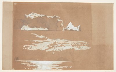 IJsbergen bij Kaap St. John en Gull Island, Newfoundland door Frederic Edwin Church