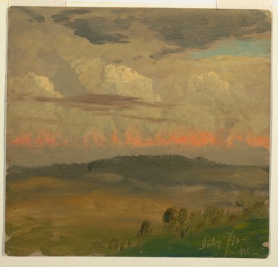 Landschap, Hudson Valley door Frederic Edwin Church