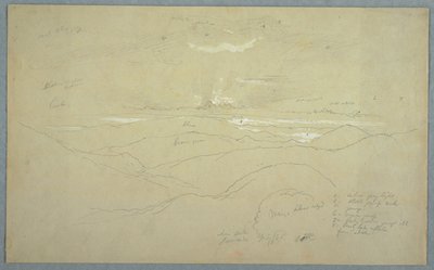 Landschap bij zonsondergang, Jamaica door Frederic Edwin Church