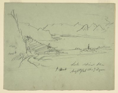 Landschap in Oostenrijk, 5 augustus 1868 door Frederic Edwin Church