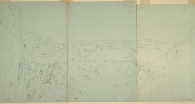 Landschap in El Yeman door Frederic Edwin Church