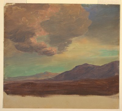 Landschap, nabij Palestina of Syrië door Frederic Edwin Church