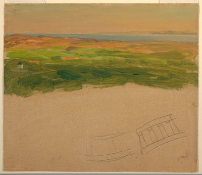 Landschap, nabij Syrië of Griekenland door Frederic Edwin Church