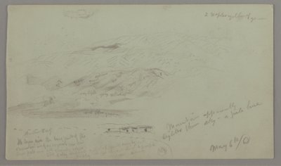Landschappen bij Baalbek, Libanon door Frederic Edwin Church