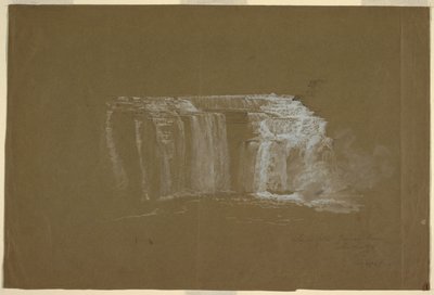 Lower Falls, Genesee River, Rochester, New York door Frederic Edwin Church