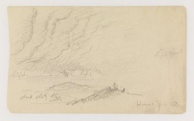 Nevel over rivier en heuvels door Frederic Edwin Church