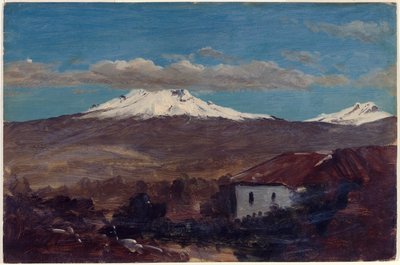 Mount Chimborazo getoond vanuit Riobamba, Ecuador door Frederic Edwin Church