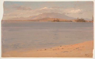 Mount Katahdin vanaf Lake Millinocket door Frederic Edwin Church