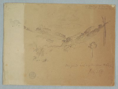 Berglandschap bij Jorje, Ecuador door Frederic Edwin Church