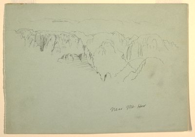 Berg, Wady el-Arabah, 23 februari 1868 door Frederic Edwin Church