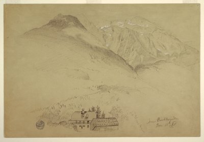 Bergen Goell en Brett bij Berchtesgaden, Beieren door Frederic Edwin Church