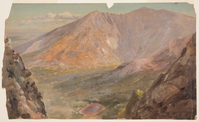 Mt. Katahdin, Grote Bekken vanaf South Turner Mountain door Frederic Edwin Church