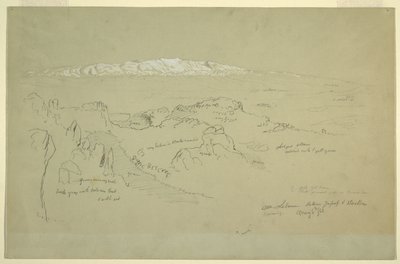 Mt. Libanon tussen Yafoof en Baalbek door Frederic Edwin Church