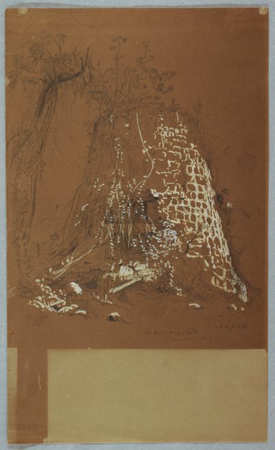 Oude Windmolen, Jamaica door Frederic Edwin Church