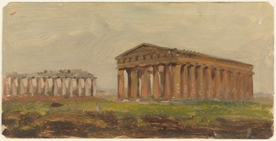 Paestum, Tempel van Neptunus door Frederic Edwin Church