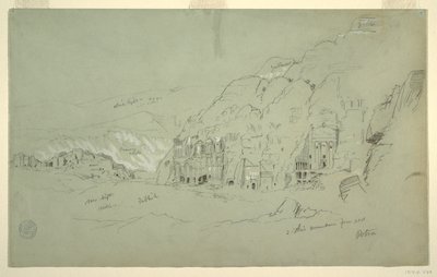 Petra vanuit het zuidwesten door Frederic Edwin Church