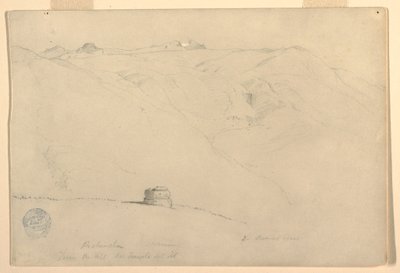 Pichincha, ochtend, vanaf de Tempel van de Zon, Quito, Ecuador, juni 1857 door Frederic Edwin Church