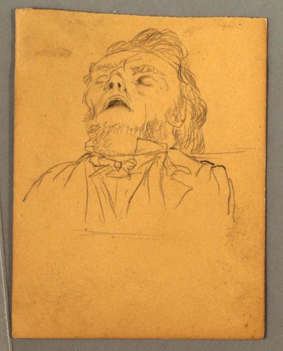 Portret van Slapende Man door Frederic Edwin Church