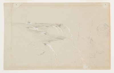 Rand van de Amerikaanse Watervallen, Niagara Rivier door Frederic Edwin Church