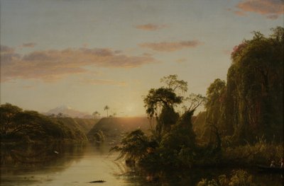 Scène op de Magdalena door Frederic Edwin Church