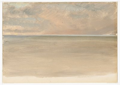 Zeegezicht met ijskap in de verte door Frederic Edwin Church