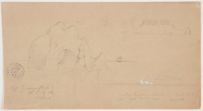 Schetsen van IJsbergen, bij Greenspond, Newfoundland door Frederic Edwin Church