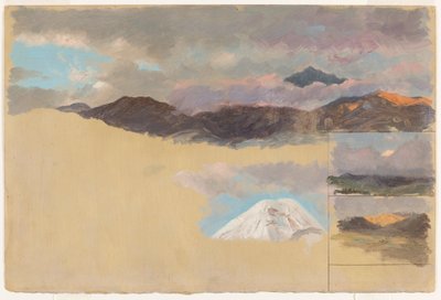 Studies van de berg Chimborazo, Ecuador door Frederic Edwin Church