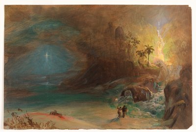 Studie voor "Apotheose van Thomas Cole" door Frederic Edwin Church