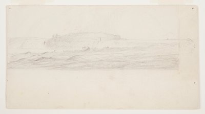 Studie voor een schilderij van de Niagara Falls door Frederic Edwin Church