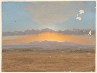 Zonsondergang door Frederic Edwin Church