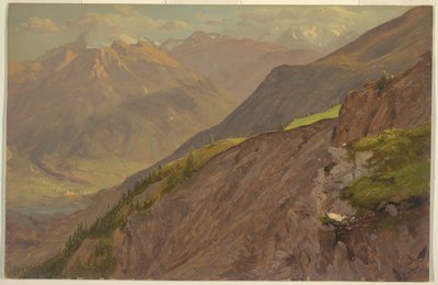 De Goell en Watzmann, nabij Berchtesgeden door Frederic Edwin Church